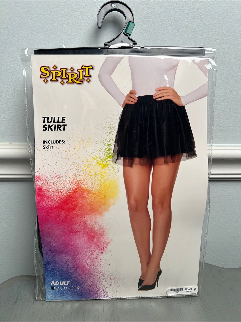 Spirit Black Tulle Skirt - Short Layered Circle Skirt Halloween Costume